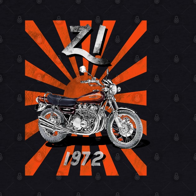 Japanese Iron 1972 Z1 Motorcycle by MotorManiac